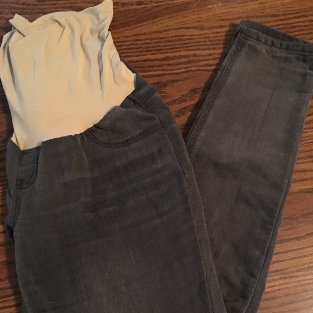Maternity Jeans- Dark Gray- Size large